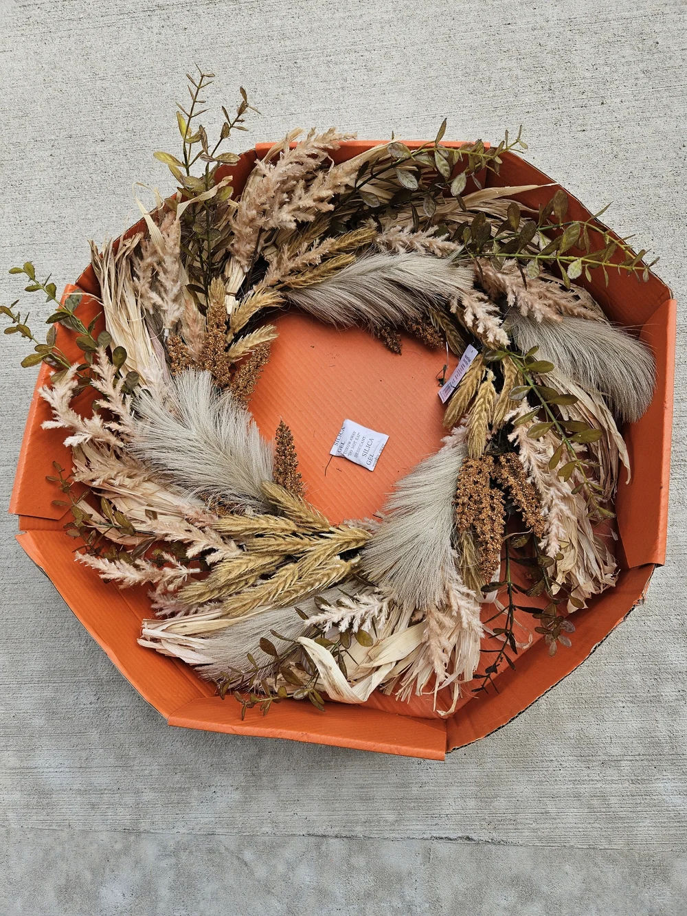 Fall Wreath Autumn Harvest NWT 24 Inches Fall Decor